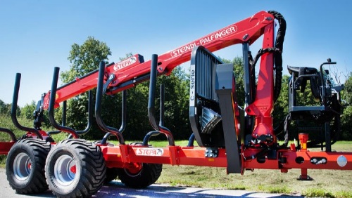 PÖTTINGER beschichtet den neuen Forstanhänger / Rückewagen der Fa. STEPA