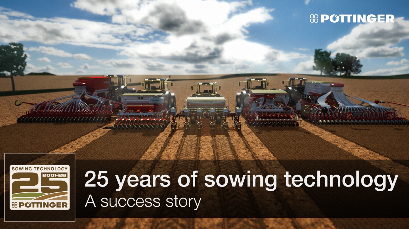 PÖTTINGER viert 25 jaar zaaitechnologie