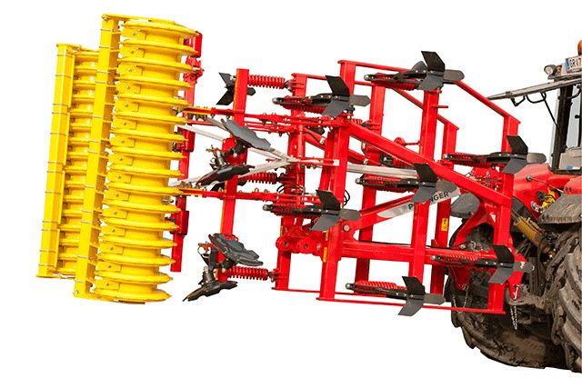 Rigid and folding mounted cultivator